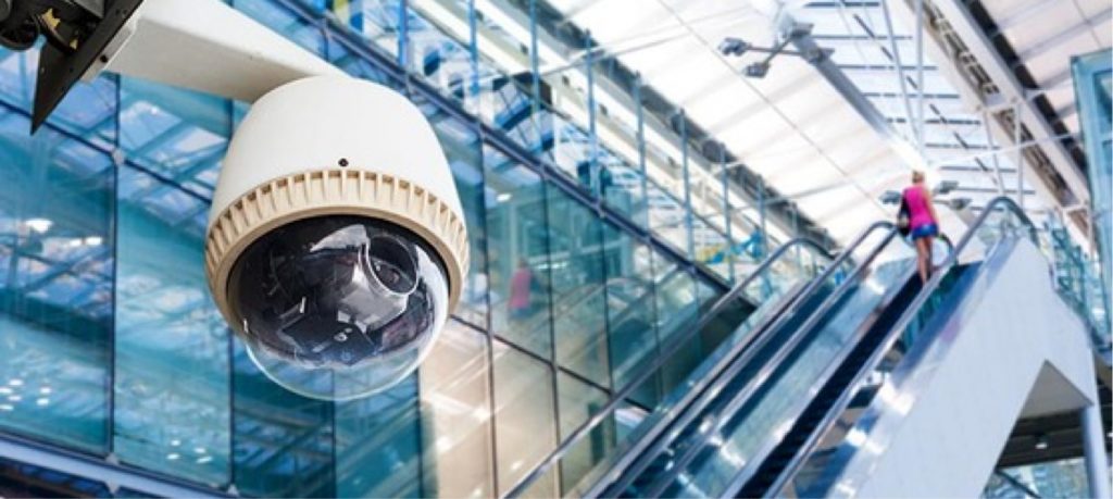 Cámara de videovigilancia para empresas o centros comerciales